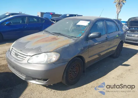 2003 Toyota Corolla Ce/Le/Sport из США, поврежденный, VIN 2T1BR32E03C749884